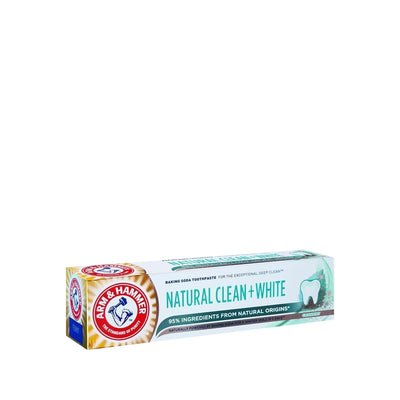Arm & Hammer Natural Clean Whitening Toothpaste - 75ml - Natural Oral Care for a Brighter Smile