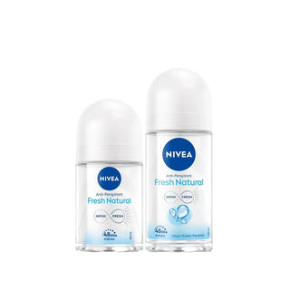Nivea Fresh Natural Women's Deodorant Roll-On Set - 50 ml & 25 ml - Antiperspirant, Natural Fragrance Nivea Fresh Natural Deodorant Roll-On Set - Long Lasting Freshness Nivea Fresh Natural Deodorant, Women's Deodorant Roll-On, Antiperspirant Deodorant Set, Natural Fragrance Deodorant, Deodorant for Women, Roll-On Deodorant, Personal Care, Hygiene Products, Women's Hygiene, Nivea Deodorant, Fresh Natural Fragrance, 50 ml Deodorant, 25 ml Deodorant, Travel Size Deodorant, Trial Size Deodorant, Long Lasting Fr