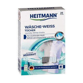 heitmann-laundry-whitening-wipes-20-pack, whitening-wipes-for-laundry, brighten-whites-with-heitmann-wipes Heitmann Laundry Whitening Wipes - 20 Pack for Whiter Whites | Essential for All Laundry Types Heitmann Laundry Whitening Wipes - White Clothes Care heitmann, laundry-whitening-wipes, whitening-wipes, laundry-care, clothing-care, whites, laundry-products, ai-generated, whitening-products, fabric-care