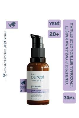 The Purest Solutions Anti-Aging Night Serum with Liposomal Retinol for Youthful Skin - Enhances Retinol Delivery, Reduce