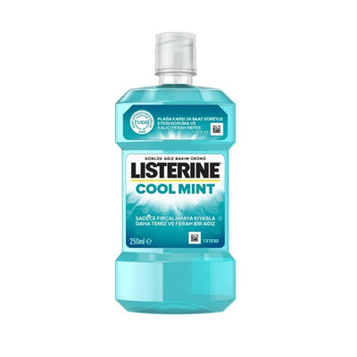 Listerine Cool Mint Mouthwash - Antiseptic Oral Care for Plaque Reduction & Fresh Breath