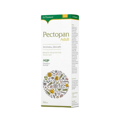 Dr. Thomson Pectopan: Herbal Immune Support Syrup for Adults - Natural Remedy with Propolis, Vitamin C & Zinc, Eucalyptu