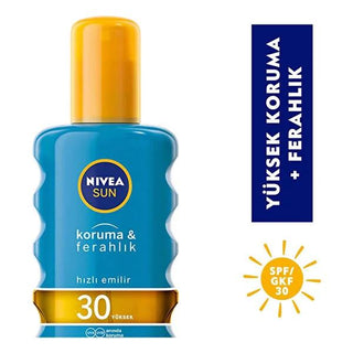 Nivea Sunscreen Spray SPF 30 - Non-Greasy, Water-Resistant UVA & UVB Protection Nivea Sunscreen Spray SPF 30 - Non-Greasy UVA & UVB Protection sunscreen spray, SPF 30, non-greasy sunscreen, UVA and UVB protection, water-resistant sunscreen, outdoor protection, skin care, dermatologically approved, transparent formula, sweat-resistant, beach essentials, sports sunscreen