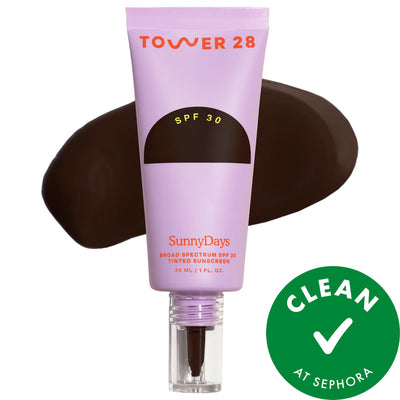 SunnyDays Tinted Sunscreen Foundation SPF 30 - Natural Finish, Vegan, Gluten-Free, Cruelty-Free