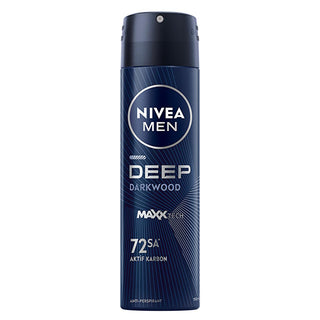 Nivea Men Deep Dimension Deodorant Spray - Long Lasting Anti-Perspirant Protection for Men, 72 Hours Sweat & Odor Control, Active Carbon, Masculine Scent Nivea Men Deep Dimension Deodorant Spray - 72hr Protection Nivea Men Deodorant Spray, Deep Dimension Deodorant, Long-lasting Anti-perspirant, Active Carbon Deodorant, Men's Personal Care, Men's Grooming, Deodorant for Men, Anti-perspirant Deodorant, Sweat Protection, Body Odor Control, Masculine Scent, 72 Hour Protection