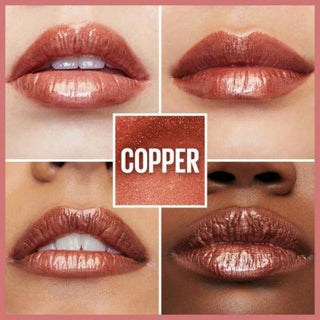 maybelline lifter gloss 017 copper, close-up of maybelline lifter gloss applicator Maybelline New York Lifter Gloss - 017 Copper Lifter Gloss Copper - Maybelline New York maybelline, lifter-gloss, copper-lip-gloss, makeup, hydrating-lip-gloss, womens-beauty, lip-care, shiny-lips, ai-generated, cosmetic-enhancements