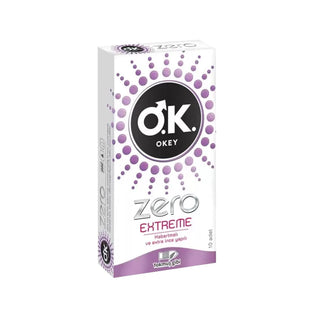 Okey Zero Extreme Condoms - Safe Intimacy & Contraception, Pack of 10 Okey Zero Extreme Condoms - Safe & Reliable Condoms, Zero Extreme Condoms, Okey Zero Extreme Prezervatif, Contraception, STI Protection, Safe Intimacy, Adult Protection, Intimate Health, Latex Condoms, Reliable Contraception, Comfortable Condoms, Intimacy Solutions