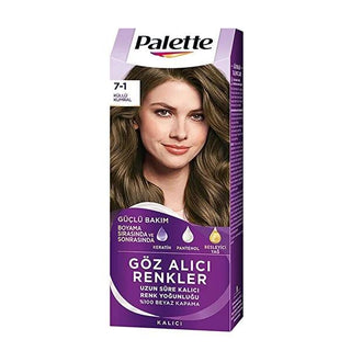Palette Hair Dye - Intense Color with Keratin & Nourishing Oils - Küllü Kumral Shade Palette Hair Dye - Vibrant Color & Nourishment hair dye,Palette hair color,Küllü Kumral hair shade,nourishing hair dye,intense pigment hair color,hair care,hair color long-lasting,nourishing hair color,vibrant hair color,hair health,color fixation,hair nourishment