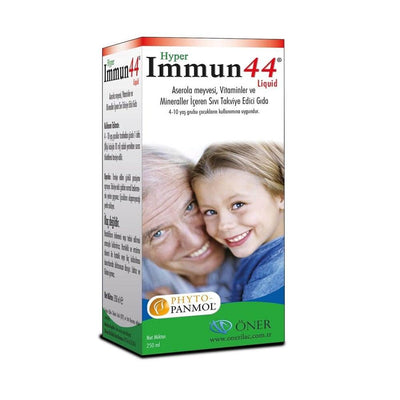 Hyper Immun 44 Liquid Vitamin Supplement - Natural Multivitamin with PHYTO-PANMOL Technology, 8.45 fl oz