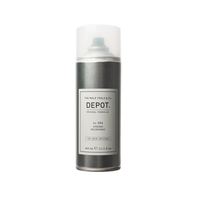 Depot No. 306 Strong Hairspray - Yüksek Tutuşlu Saç Spreyi 400ml - High Fixation Hair Spray for Long-Lasting Style