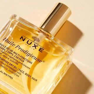 Nuxe Huile Prodigieuse Multi-purpose Dry Care Oil for Skin and Hair - Natural Skincare & Haircare Nuxe Huile Prodigieuse - Natural Skincare & Haircare Oil Nuxe Huile Prodigieuse, Multi-purpose dry care oil, Natural skincare, Haircare oil, Hypoallergenic beauty products, Skincare for dry skin, Haircare for dry hair, Natural beauty products, Dermatologically tested products, Skincare oil, Hair oil, Luxurious skincare, Luxurious haircare, Botanical skincare, Botanical haircare