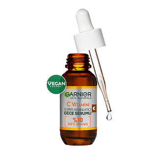 garnier-vitamin-c-super-brightening-night-serum-bottle, garnier-vitamin-c-night-serum-30ml Garnier Vitamin C Super Brightening Night Serum - 30 ml for Women Garnier Vitamin C Super Brightening Night Serum - 30 ml garnier, vitamin-c, brightening-serum, night-serum, skincare, women, hydration, anti-aging, glow, ai-generated