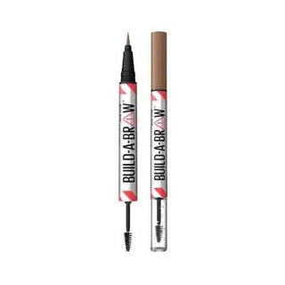 Maybelline Build-A-Brow: 2-in-1 Soft Brown Eyebrow Pen & Setting Gel | Long-Lasting Definition, Easy Application, Natural Look Maybelline Build-A-Brow: Soft Brown Eyebrow Pen & Setting Gel eyebrow pen, brow setting gel, soft brown eyebrow, long lasting brow, 2 in 1 brow pen, eyebrow makeup, brow definer, Maybelline eyebrow pen, eyebrow, brows, makeup, cosmetics, brow gel, brow pencil, brow definer, soft brown, long-lasting, easy application, buildable color, defined brows, groomed brows, beauty, Maybelline,