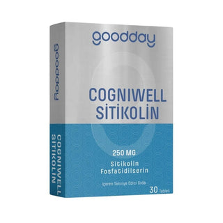 Goodday Cogniwell Citicoline & Phosphatidylserine Supplement Tablets for Cognitive Support - 30 Count Goodday Cogniwell Cognitive Support Supplement - 30 Tablets Cognitive Support Supplement, Citicoline Tablets, Phosphatidylserine Supplement, Brain Health Support, Cognitive Function Enhancement, Dietary Supplement, Memory Enhancement, Mental Clarity, Adults, Individuals aged 11 and above, Brain Health, Cognitive Support, Mental Focus