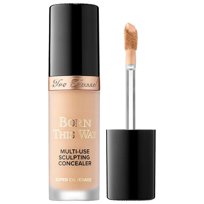 Born This Way Full Coverage Hydrating Concealer: Vegan, Cruelty-Free, Natural Finish Flawless Skin - Hyaluronic Acid Con