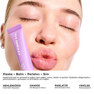 Cream Co. 3 in 1 Lip Balm Marshmallow - Moisturizing, Natural, Multi-purpose Lip Care Cream Co. 3 in 1 Lip Balm - Natural & Moisturizing Lip Balm, Moisturizing Lip Care, Natural Lip Balm, Marshmallow Fragrance, Multi-purpose Lip Product, lip care, natural ingredients, long-lasting moisturization, 3 in 1 lip balm, day balm, night mask, lip gloss, dry lip solution, chapped lip care