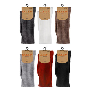 Ozzy Women's Woolen Sleep Socks - Soft, Warm, Colorful Cozy Sleepwear for Women Ozzy Women's Woolen Sleep Socks - Cozy Sleepwear women's sleep socks, woolen socks, cozy sleepwear, warm sleep socks, colorful socks, sleepwear for women, comfortable sleepwear, soft socks, wool socks, sleep comfort, bedtime essentials, winter sleepwear