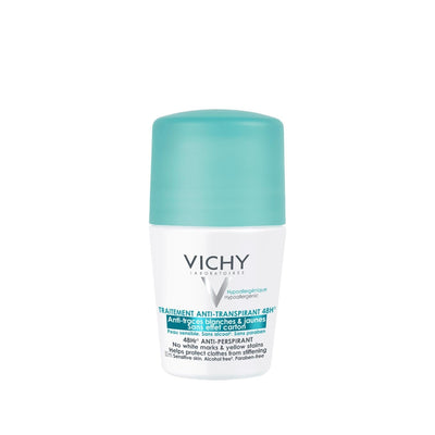 Vichy 48 Hour Anti-Transpirant Roll-On Deodorant - Long Lasting Sweat and Odor Protection, 1.69 fl oz