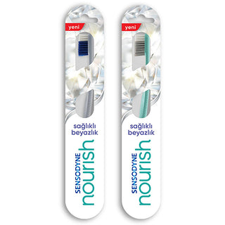 Sensodyne Nourish Soft Bristle Manual Toothbrush for Sensitive Teeth - Eco-Friendly Packaging Sensodyne Nourish Soft Bristle Toothbrush for Sensitive Teeth Sensitive teeth toothbrush, Soft bristle toothbrush, Eco-friendly toothbrush, Gentle oral care, Manual toothbrush for sensitive gums, Oral hygiene, Eco-friendly packaging, Sustainable oral care, Sensitive gums, Dental care