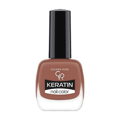 Golden Rose Keratin Nail Polish - Long Lasting Shiny Nail Color with Keratin Enrichment