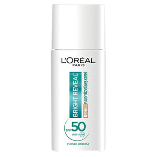 L'Oreal Paris Bright Reveal SPF 50+ Anti-Dark Spot Tinted Facial Sunscreen for Sensitive Skin - Medium, 1.69 fl oz L'Oreal Paris Bright Reveal SPF 50+ Tinted Sunscreen - Medium facial sunscreen, SPF 50+ sunscreen, anti-dark spot sunscreen, tinted facial moisturizer, sunscreen for sensitive skin, daily UV protection, skincare with UV protection, L'Oreal Paris Bright Reveal, medium tone sunscreen, cosmetic sunscreen, dermatologist-tested sunscreen, non-greasy sunscreen, brightening sunscreen, even skin tone s