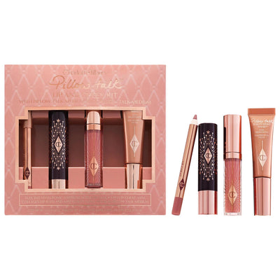 Charlotte Tilbury Pillow Talk: Iconic Lip & Cheek Set - Radiant Glow, Hydrating Balm, Plump Lips - Cruelty-Free Makeup G