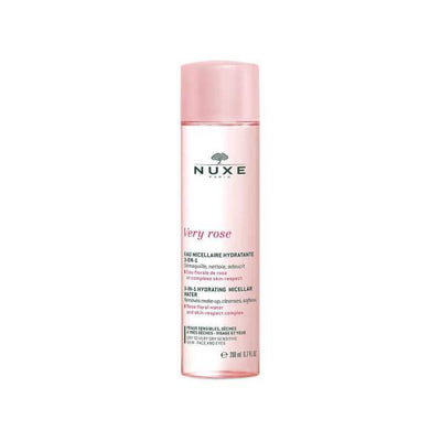 Nuxe Very Rose Soothing Micellar Water - 3-in-1 Gentle Makeup Remover & Cleanser for Sensitive Skin (6.76 fl oz)