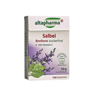 Altapharma Sugar-Free Sage Candy - Soothe Sore Throat with Natural Herbal Relief & Vitamin C - Adaçayı Şekeri Altapharma Sugar-Free Sage Candy - Sore Throat Relief + Vitamin C sage candy, sugar-free candy, sore throat lozenge, vitamin C candy, herbal throat drops, sugar free sage lozenge, adaçayı şekeri, throat soothing candy, natural throat relief, sugar-free cough drops, herbal lozenges, vitamin C supplement, sore throat remedy, natural remedies, health-conscious, sugar-free, sage extract, vitamin C, isom