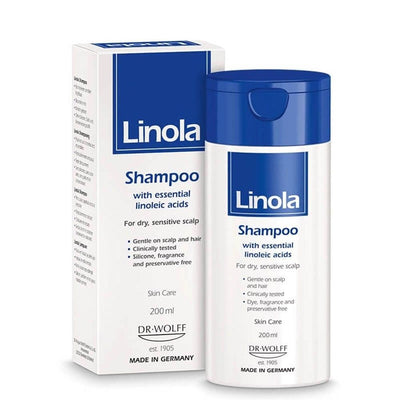 Linola Shampoo 200ml: Gentle Hair Care for Dry, Sensitive Scalp - Daily Use Cleansing & Irritation Relief