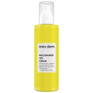 Maruderm 10% Niacinamide Face Cream - Minimizes Pores, Regulates Sebum, Hydrates Skin - 6.76 fl oz Maruderm Niacinamide Cream for Pores & Hydration Niacinamide Face Cream, Pore Minimizer, Sebum Regulation, Hyaluronic Acid Skincare, Squalane Moisturizer, Skincare for All Skin Types, Sensitive Skin Friendly, Daily Moisturizer, Pre-Makeup Primer, Skincare Essentials, Anti-Aging Skincare, Hydrating Face Cream, Non-Comedogenic Moisturizer, Skin Texture Improvement