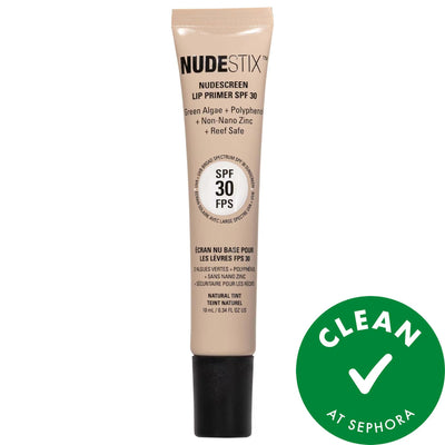 Nudescreen SPF 30 Lip Balm: Vegan, Cruelty-Free Anti-Aging Lip Primer with Mineral Sunscreen for Ultimate UV Protection 