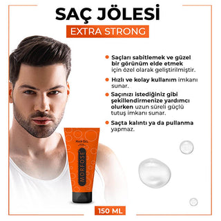 Morfose Extra Strong Hair Gel - 24H Lasting Hold, No Residue - Ultimate Styling Gel for Men & Women - Morfose Hair Styling Products Morfose Extra Strong Hair Gel - All Day Hold, No Residue Hair Gel, Extra Strong Hold Gel, Styling Gel, Morfose Hair Gel, Long Lasting Hair Gel, No Residue Hair Gel, Hair Styling Products, strong hold, hair styling, no flake gel, men's hair gel, women's hair gel, professional hair gel, all-day hold, non-sticky gel, hair product, hair care, quick styling, easy to use, styling pro