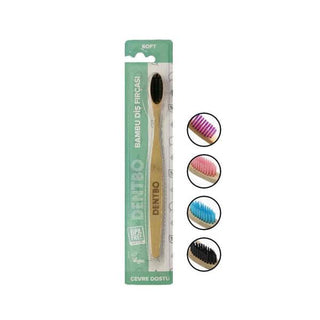 dentbo bamboo toothbrush soft bristles, eco-friendly bamboo toothbrush and colors Dentbo Bamboo Toothbrush - Soft | Adult Size Dentbo Bamboo Toothbrush - Soft Bristles dentbo, bamboo-toothbrush, soft-bristles, eco-friendly, tooth-brush, adult-use, sustainable, biodegradable, natural-toothbrush, ai-generated