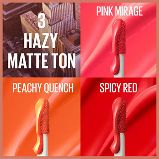 Maybelline Sunkisser Hazy Matte Liquid Blush - Spicy Red: Natural Matte Summer Glow, Long Lasting, Vitamin E, Easy Blend Maybelline Sunkisser Liquid Blush: Natural Matte Glow & Long Lasting liquid blush, matte blush, long lasting blush, natural blush, vitamin e blush, Maybelline blush, hazy matte blush, red liquid blush, easy to blend blush, summer glow blush, blush, matte finish, vitamin E, blendable, curved applicator, lightweight, natural look, long-wearing, makeup, cosmetics, beauty, Spicy Red, easy app