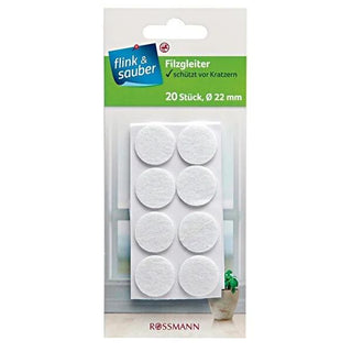 Flink & Sauber Felt Furniture Protectors - Anti-Scratch Floor Protectors for Hardwood & Ceramic Tile Floors - Self-Adhesive Felt Pads (20 Pack) Felt Furniture Protectors - Anti-Scratch Floor Protectors (20 Pack) felt furniture protectors, floor protectors, furniture sliders, anti-scratch floor protectors, self-adhesive felt pads, hardwood floor protection, ceramic tile protectors, furniture feet caps, home renovation, furniture rearrangement, home office, floor care, furniture protection, scratch prevention