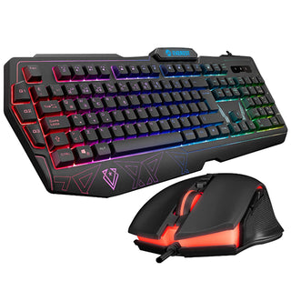 Everest Gaming Keyboard and Mouse Combo - USB 3, RGB Lighting, 3 Macro Keys, Adjustable DPI Everest Gaming Keyboard & Mouse Combo - USB 3, RGB, 3 Macro Keys Gaming Keyboard, Gaming Mouse, RGB Keyboard, Programmable Macro Keys, Adjustable DPI Mouse, USB 3 Gaming Peripherals, Customizable Gaming Keyboard, High-Performance Gaming Mouse, Turkish-Q Layout, Gamer Essentials, PC Gaming Accessories
