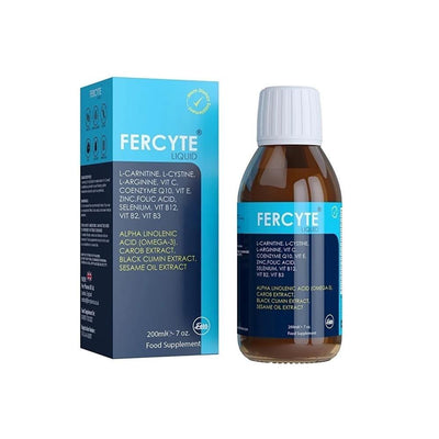 Ferr Pharma Fercyte Liquid Vitamin Supplement - 200ml Dietary Supplement with Antioxidants & Minerals