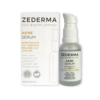 Zederma Acne Treatment Serum - AHA & Salicylic Acid Skincare for Acne-Prone Skin, 30 ml Zederma Acne Serum - AHA & Salicylic Acid for Clear Skin acne treatment serum, Zederma Akne Karşıtı Serum, salicylic acid skincare, AHA peeling serum, acne prone skin care, skincare, acne solution, clear skin, skincare products