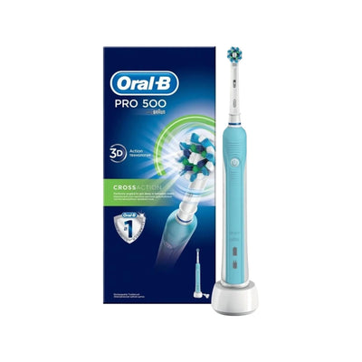 Oral-B Oral-B Pro 500 Electric Toothbrush, Rechargeable Cross Action Toothbrush for Effective Plaque Removal and Improve