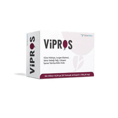 Vipros: Saw Palmetto Prostate Health Supplement - Supports Urinary Function, Antioxidant Defense, and Men's Overall Well