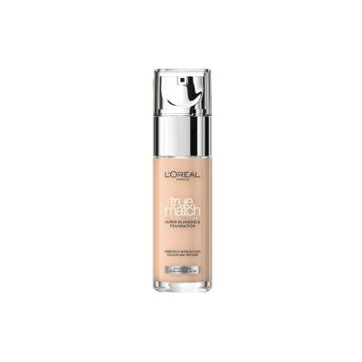 Loreal Paris True Match Foundation: Natural, Healthy Skin Tone with Hyaluronic Acid & Vitamin E - Lightweight, Long-Last