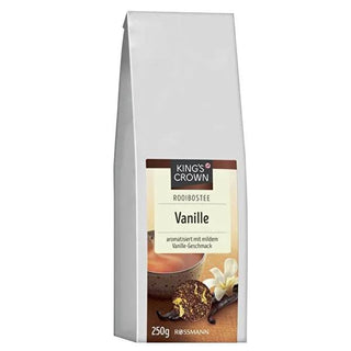 King's Crown Vanilla Flavored Roybos Herbal Tea - 250g | Caffeine-Free, Antioxidant-Rich Specialty Tea King's Crown Vanilla Roybos Tea - Caffeine-Free & Antioxidant-Rich herbal tea, rooybos tea, vanilla flavored tea, caffeine free tea, specialty tea, gourmet tea, health tea, antioxidant tea, relaxing tea, King's Crown