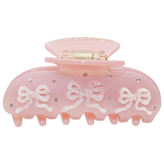 Emi Jay Sweetheart Pink Pixie Hair Claw Clip: Secure, Fashionable Crystal & Biodegradable Acetate Clip for All Hair Types Emi Jay Pink Hair Claw Clip - Crystal Detail & Eco-Friendly hair claw clip, small hair clip, pink hair clip, crystal hair clip, biodegradable hair clip, coquette hair accessories, hair clip for all hair types, fashionable hair clip, decorative hair clip, hair styling clip, hair accessory, hair clip, claw clip, pink clip, crystal clip, biodegradable clip, coquette accessories, hair clip f