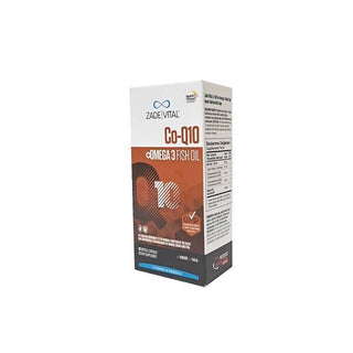 Zade Vital CoQ10 Omega 3 Fish Oil Supplement: Boost Heart Health, Energy & Reduce Inflammation - 30 Capsules Zade Vital CoQ10 Omega 3: Heart Health & Energy Booster CoQ10, Omega 3 fish oil, Dietary supplement, Cardiovascular health, Fish oil capsules, Coenzyme Q10 supplement, Omega 3 supplement, Heart health supplement, Omega 3, Fish Oil, Supplement, Heart Health, Energy Boost, Anti-Inflammatory, Dietary Fats, Coenzyme Q10, Antioxidant, Cellular Energy, Health-conscious, Cardiovascular Support, Anti-Aging, 