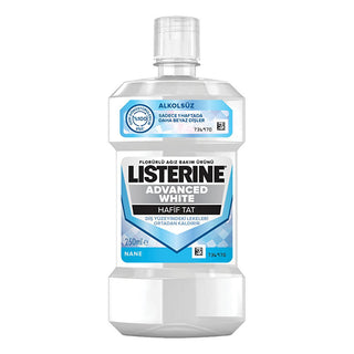 listerine advanced white mouthwash 250 ml bottle, listerine mouthwash advanced white pouring into a glass, listerine advanced white mouthwash close-up view Listerine Advanced White Mouthwash - Effective Teeth Whitening for Oral Health | 250 ml Listerine Advanced White Mouthwash - 250 ml listerine, mouthwash, teeth-whitening, oral-health, whitening-mouthwash, alcohol-based, breath-freshener, dental-care, fluoride, ai-generated