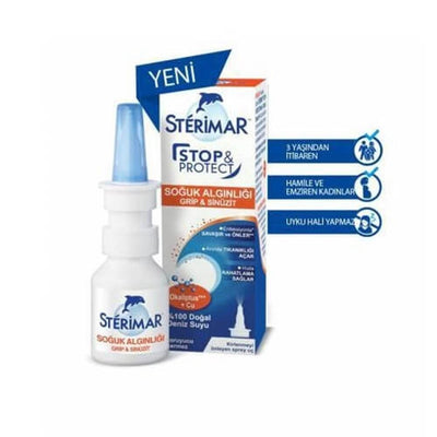 Sterimar Natural Nasal Spray for Cold Relief - 100% Hypertonic Seawater, Safe for Pregnancy & Breastfeeding