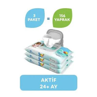 uni baby active wet wipes 3 pack, gentle care wet wipes for babies, uni baby wet wipes close up Uni Baby Active Wet Wipes - 3 Pack of 156 Sheets | 24 Months+ Uni Baby Active Wet Wipes - Gentle Care for Babies wet-wipes, baby-care, gentle-cleaning, baby-hygiene, moisturizing-wipes, non-toxic, alcohol-free, parenting, baby-products, ai-generated