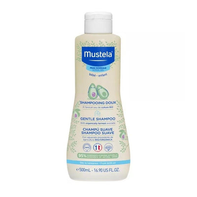 Mustela Gentle Baby Shampoo, Tear-Free, Hypoallergenic, Natural Ingredients - 500ml