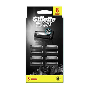 Gillette Mach3 Charcoal Razor Blades - 8 Count Pack for Smooth Shaving Experience Gillette Mach3 Charcoal Razor Blades - 8 Count Gillette Mach3, Charcoal razor blades, Replacement razor blades, Mach3 compatible blades, Shaving blades with charcoal, Razor blades, Shaving essentials, Men's grooming, Personal care, Gillette, Charcoal shaving, Smooth shaving, Razor blade replacement, Grooming products