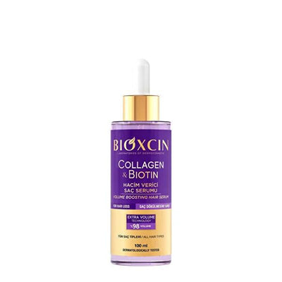 Bioxcin Collagen & Biotin Hair Serum: Volumizing, Thickening, and Anti-Hair Loss for Fine Hair - Strengthens & Promotes 